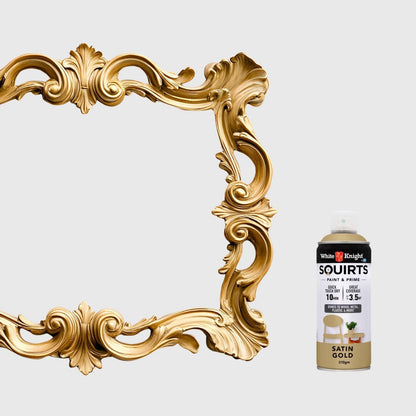 White Knight Squirts Gold Satin Spray Paint - 310g