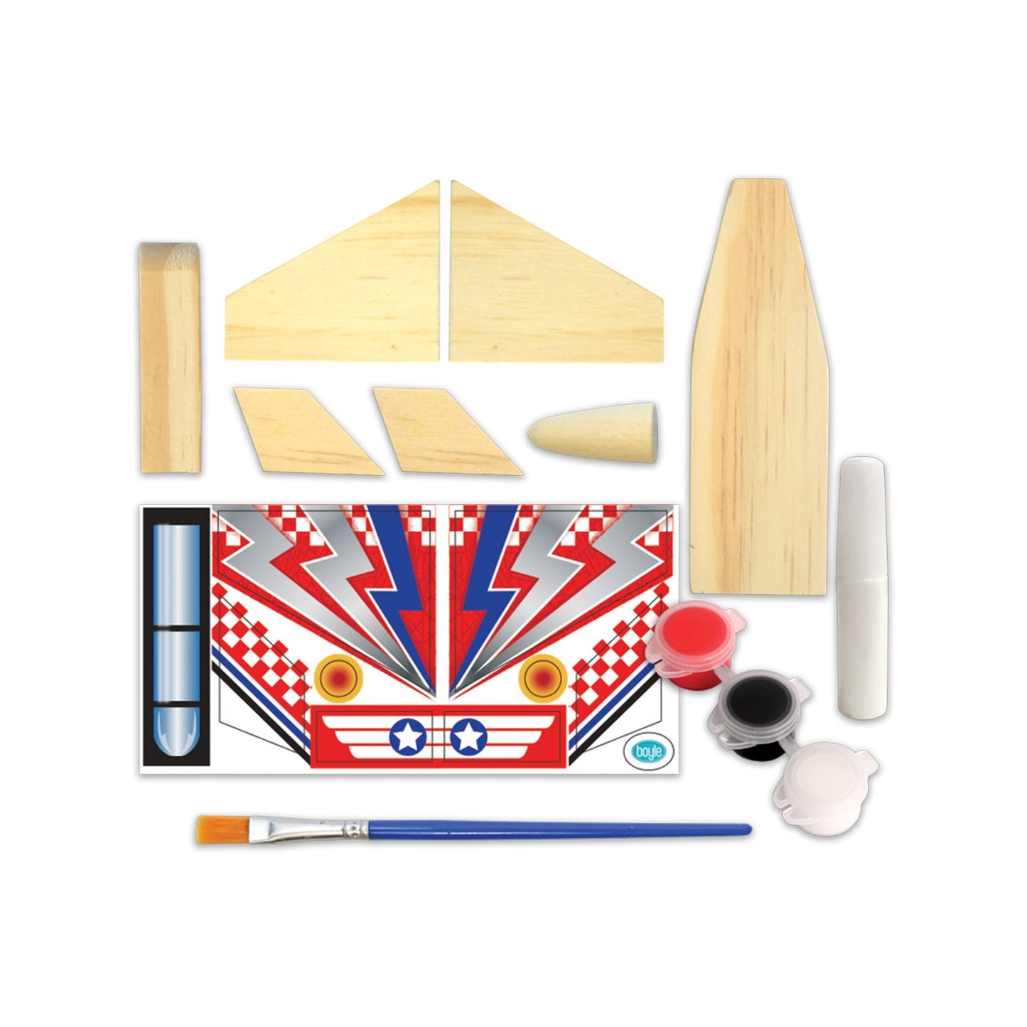 Boyle Wood Craft Project Kit Small Jet Plane - 150 x 145 x 35mm
