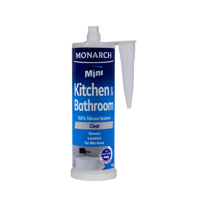 Monarch 150g Clear Mini Silicone - Waterproof Sealant - Flexible - Mould Resistant