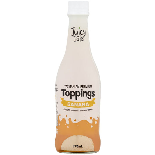 Juicy Isle Banana Topping Topping 375mL