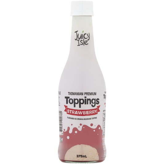 Juicy Isle Strawberry Topping 375mL