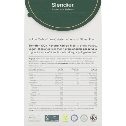 Slendier Konjac Rice Style 400g