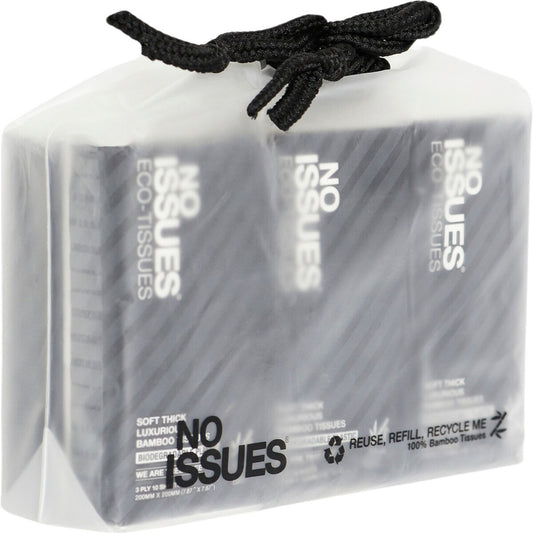 No Issues Bamboo, Aloe Vera & Vitamin E Pocket Facial Tissues 3 Ply 6 Pack