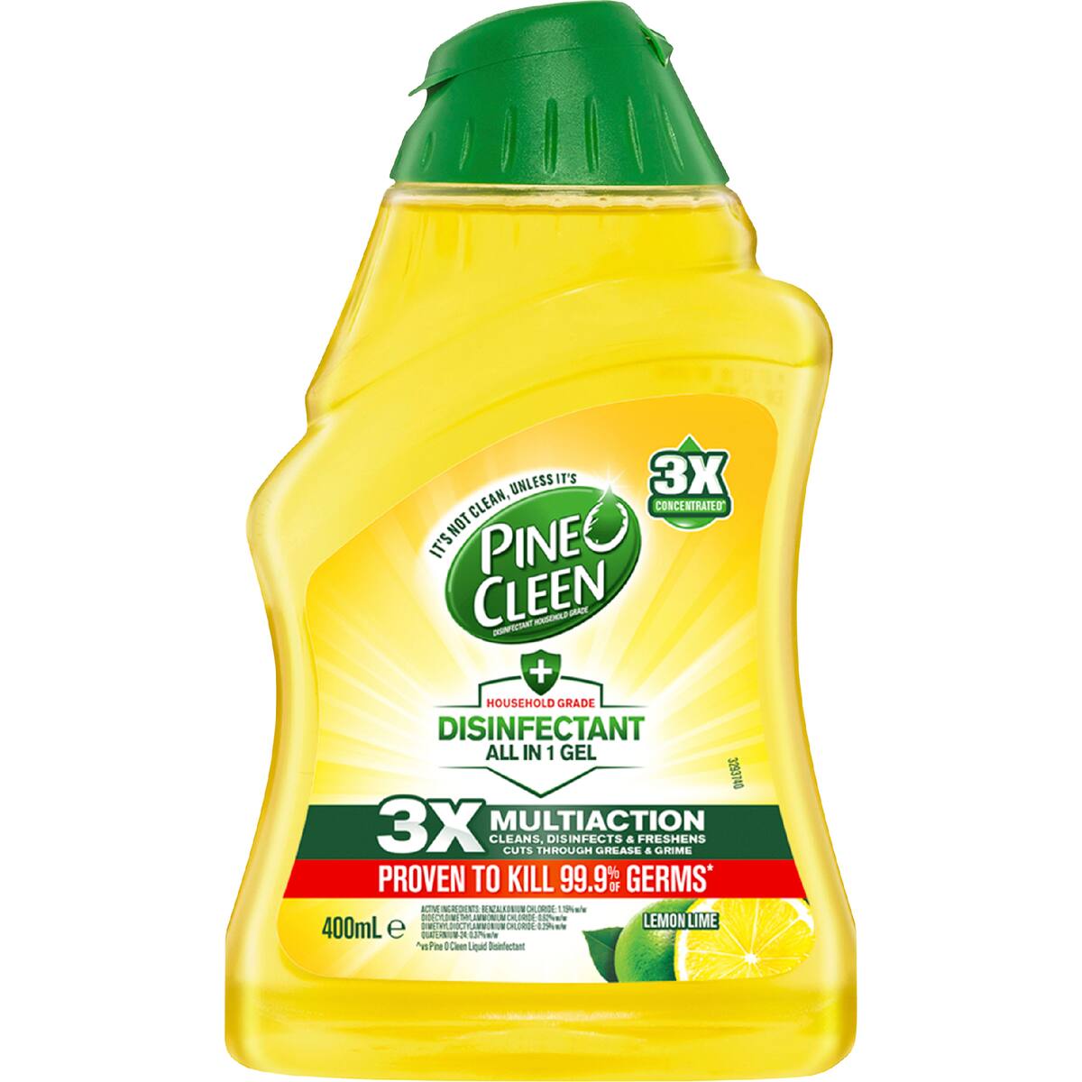 Pine O Cleen All In 1 Lemon Antibacterial Disinfectant Gel 400ml