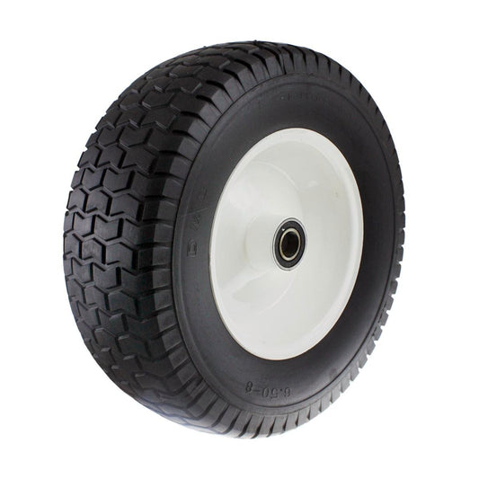 Easyroll Wheelbarrow Wheel - 6.5 x 8 - PU Foam/Steel - Puncture Proof