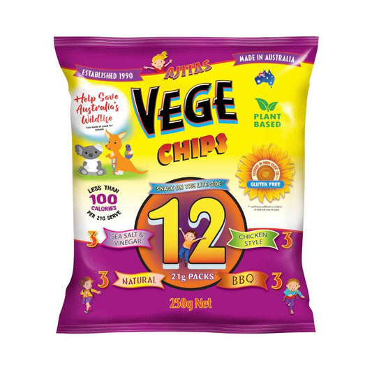 Vege Chips Multi 12 Pack - 250g