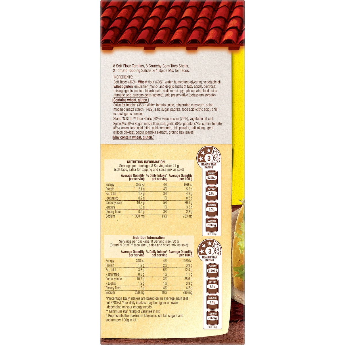 Old El Paso Bulk Hard & Soft Taco Kit Mexican Style 560g