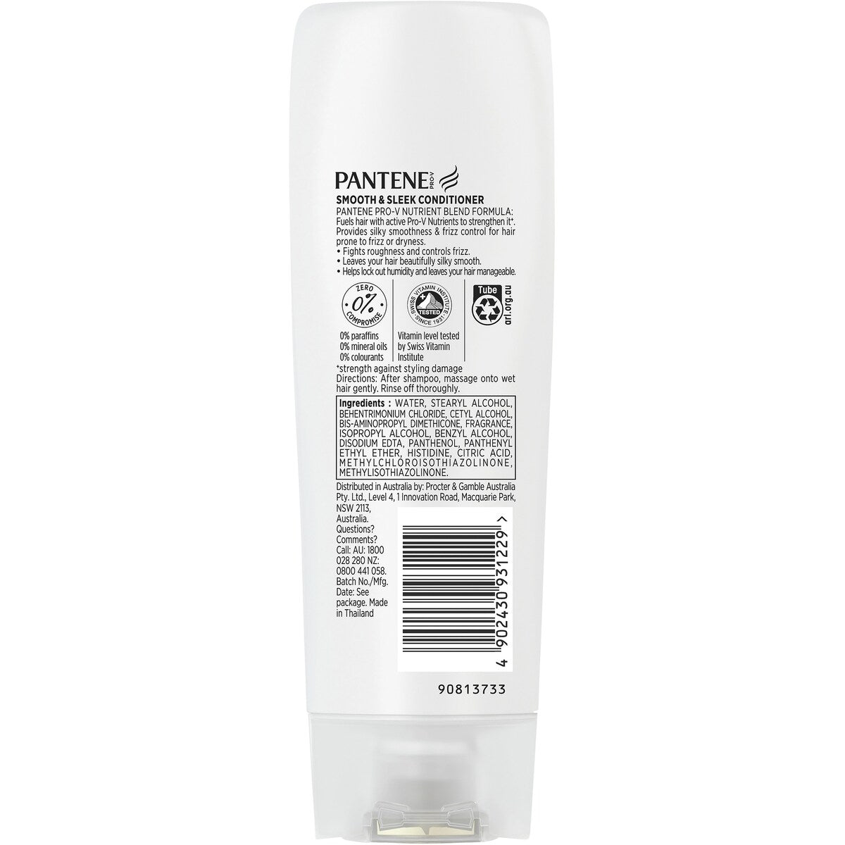 Pantene Pro-V Smooth & Sleek Conditioner for Frizzy Hair 375mL