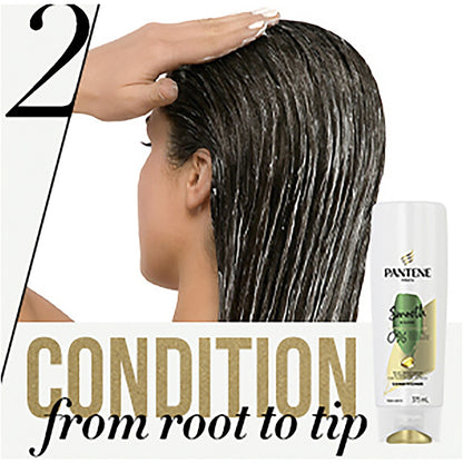 Pantene Pro-V Smooth & Sleek Conditioner for Frizzy Hair 375mL