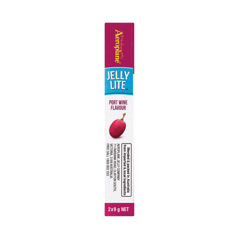 Aeroplane Lite Port Wine Jelly Crystals 2 pack - 18g
