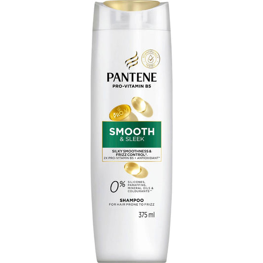 Pantene Pro-v Smooth & Sleek Shampoo For Frizzy Hair 375ml