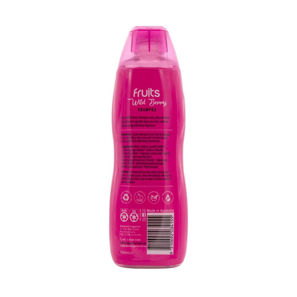 Nature's Organics Fruits Wild Berry Shampoo - 500mL