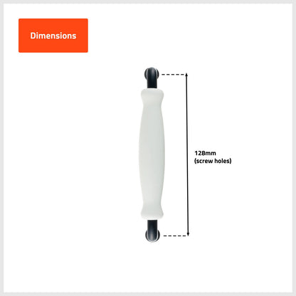Taskmaster Ceramic Cabinet Handle - 128 x 32mm - 4 Pack