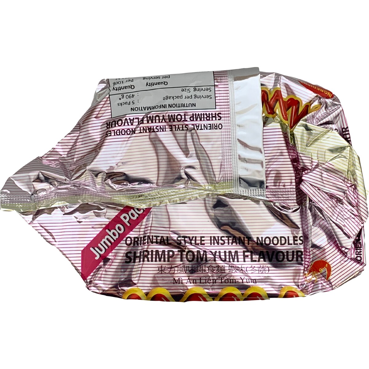Mama Shrimp (tom Yum) Instant Noodles 90g X5 Pack