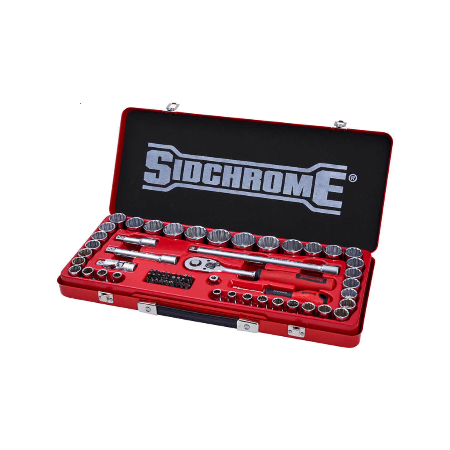 Sidchrome Socket Set - 69 Piece - 1/2" Drive