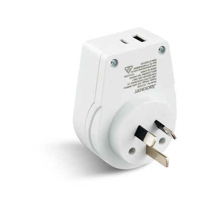 Jackson Inbound Travel Adaptor - USB A & C- USA, UK and More