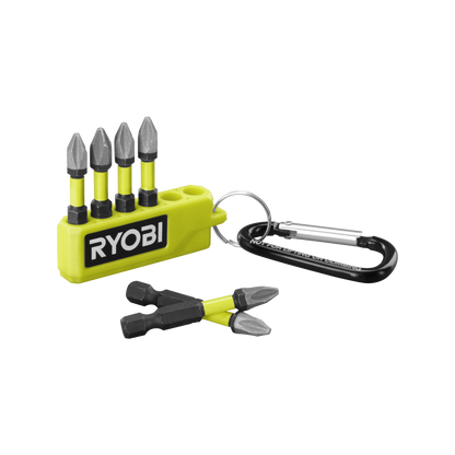 Ryobi Impact Diamond Driving Bit Set - PH2 - 50mm - 6 Piece