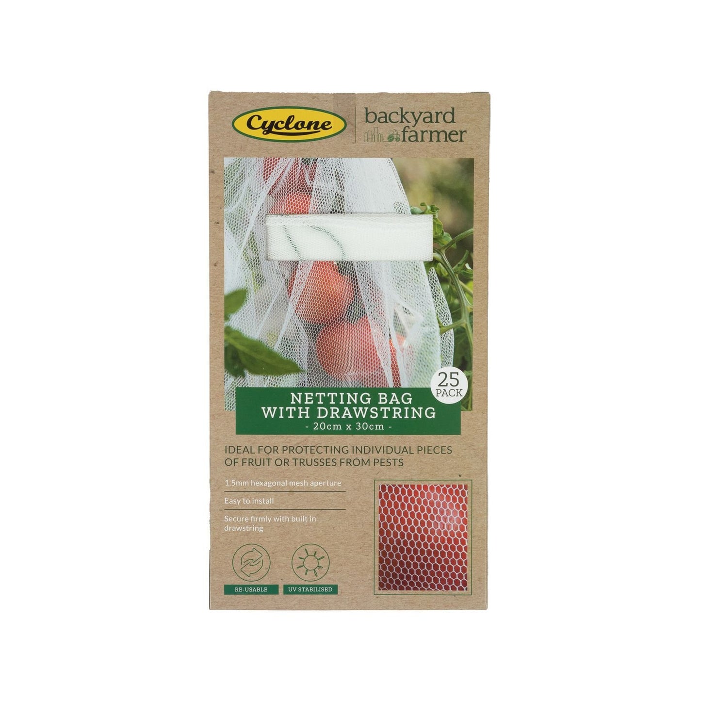 Backyard Farmer Netting Bag - 20 x 30cm - 25 Pack