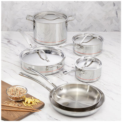 Kirkland Signature Stainless Steel 10 Piece Cookware Set BG-31120-MM