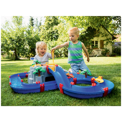 AquaPlay Mountain Lake Playset with Lock Gates and Boats, Educational Water Toy for Kids