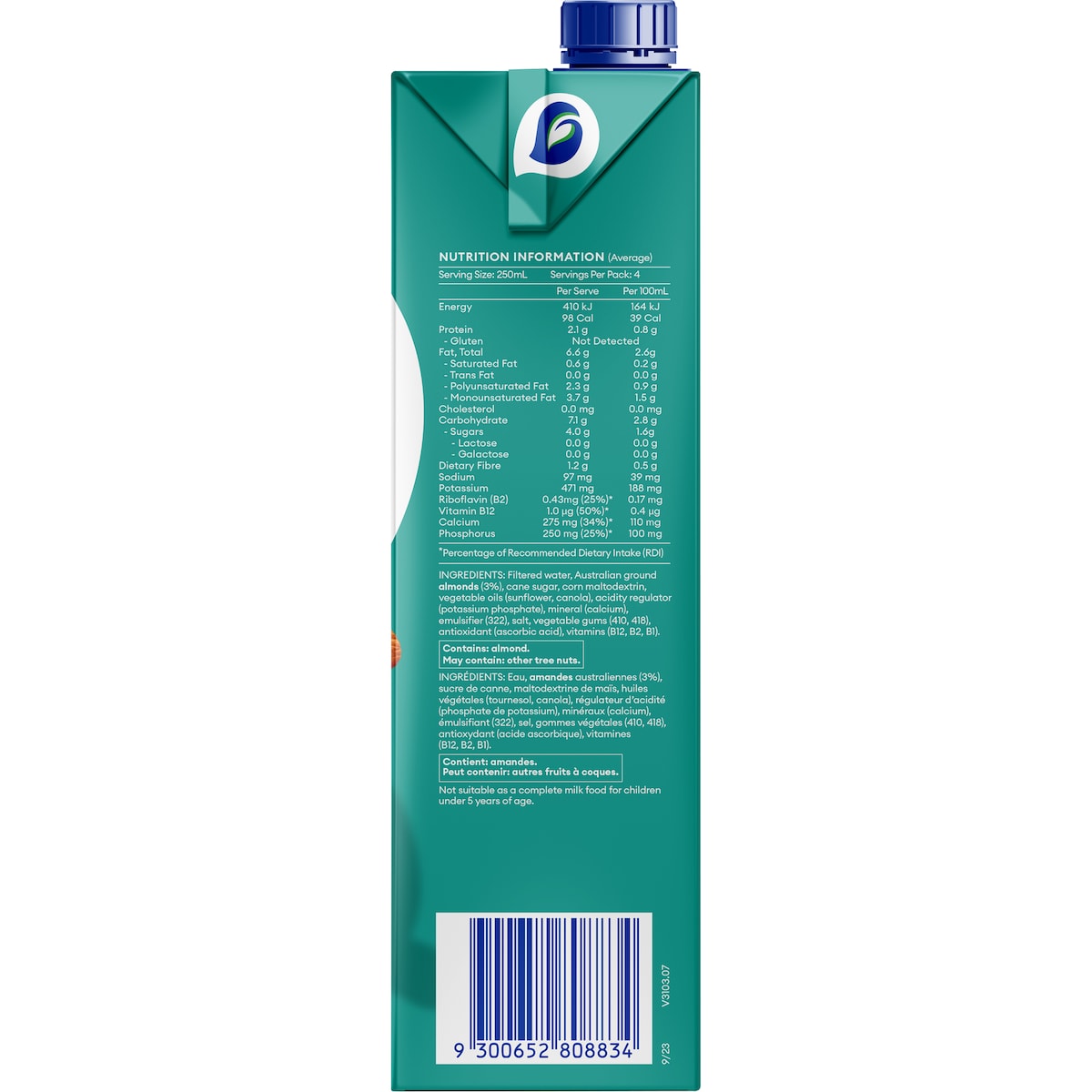 Sanitarium So Good Barista Edition Almond Milk 1l