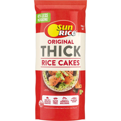 Sunrice Thick Rice Cakes 150g