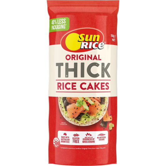 Sunrice Thick Rice Cakes 150g
