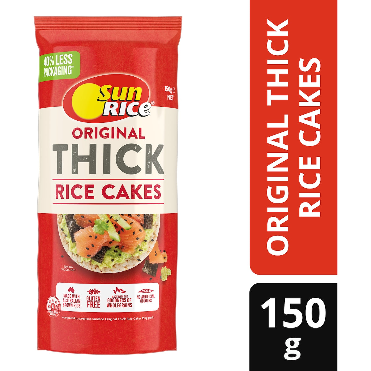 Sunrice Thick Rice Cakes 150g