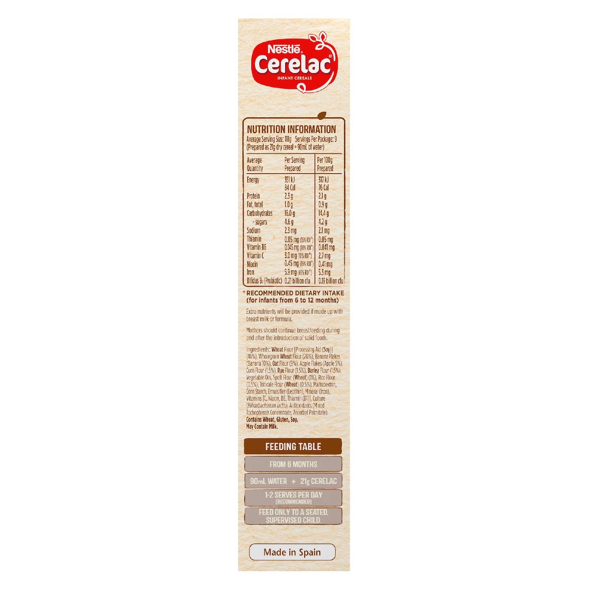 Nestle Cerelac Infant Cereal Multigrain With Banana & Apple 200g