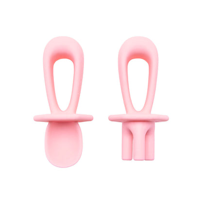 Tiny Twinkle Silicone Training Utensils Rose - 1 pack