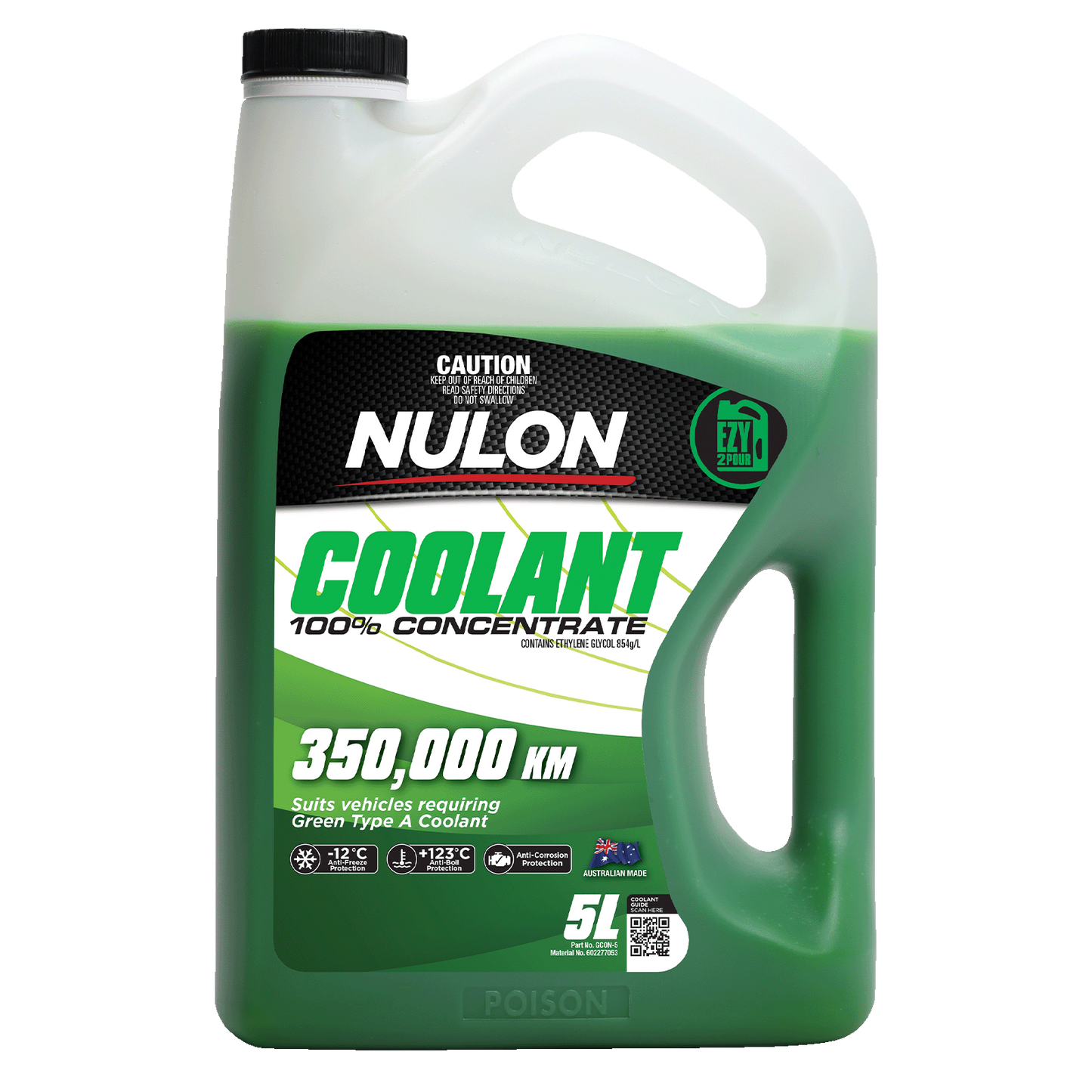 Nulon Green Coolant Concentrate - Type A - 5L