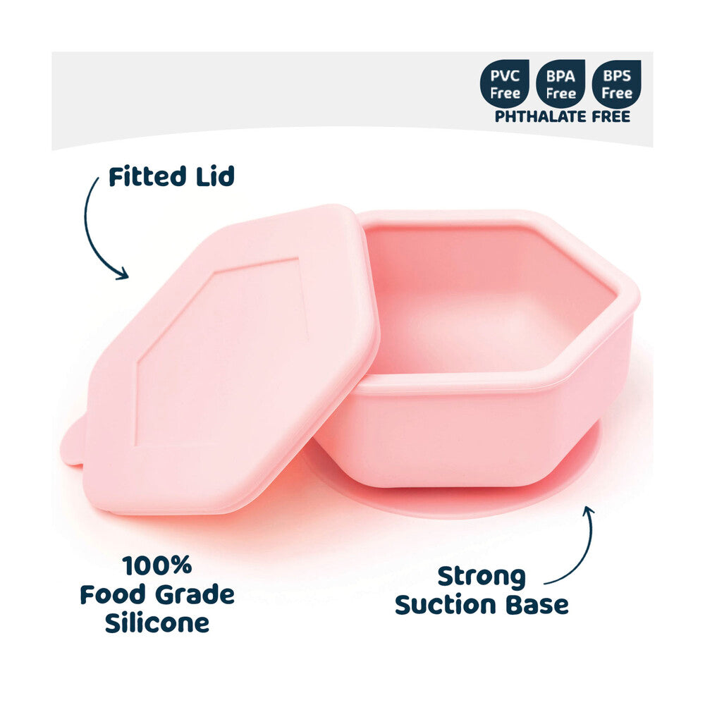 Tiny Twinkle Silicone Suction Bowl Pink - 1 pack