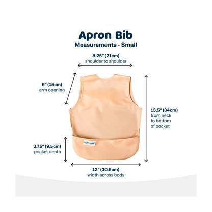 Tiny Twinkle Apron Bib Infant Sand Cinnamon - 2 pack