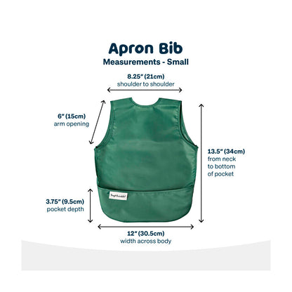Tiny Twinkle Apron Bib Infant Slate Olive - 2 pack