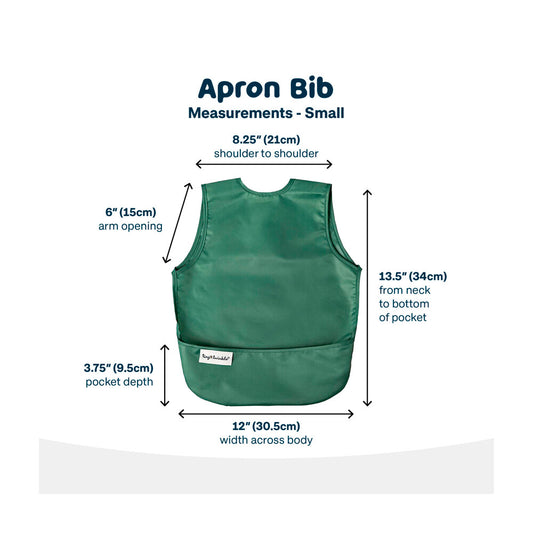 Tiny Twinkle Apron Bib Infant Slate Olive - 2 pack
