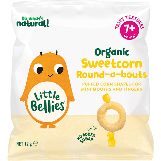 Little Bellies Organic Sweetcorn Round-a-bouts 12g