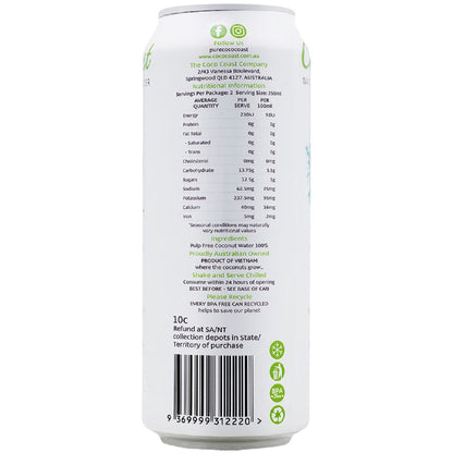 Cococoast Natural Coconut Water Pure 500mL