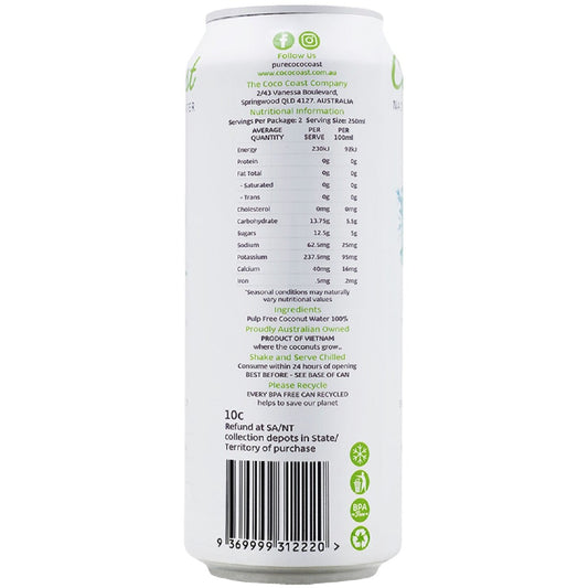 Cococoast Natural Coconut Water Pure 500mL