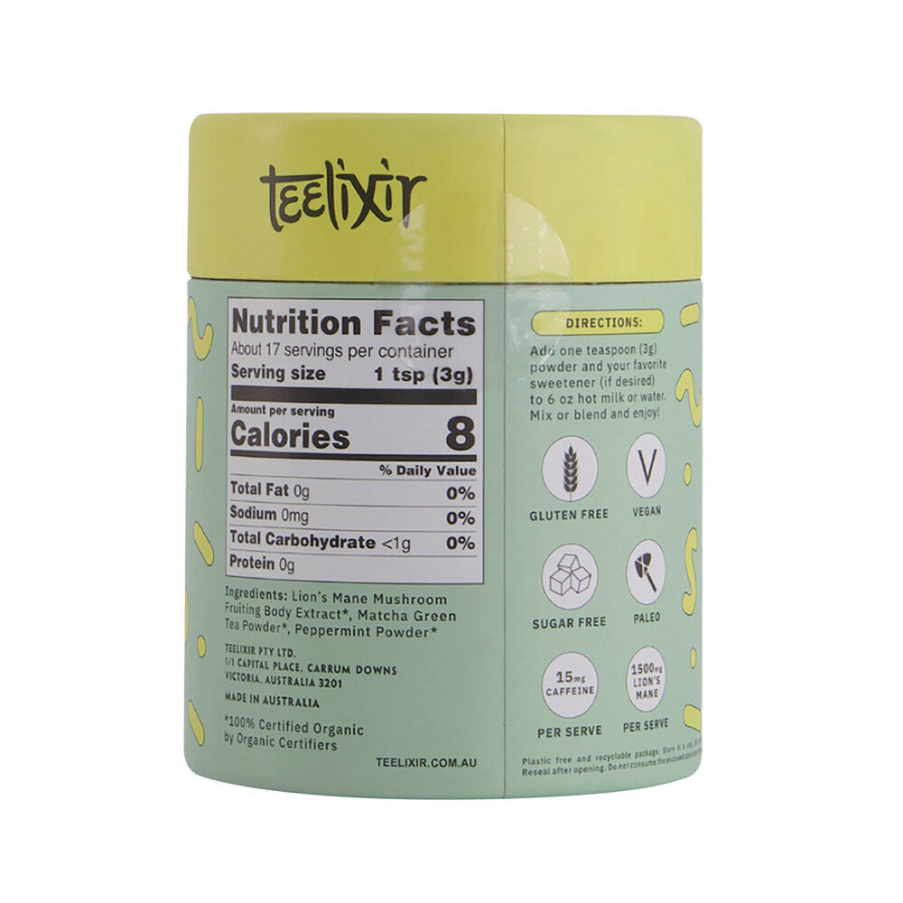 Teelixir Mushroom Matcha Latte - 100g