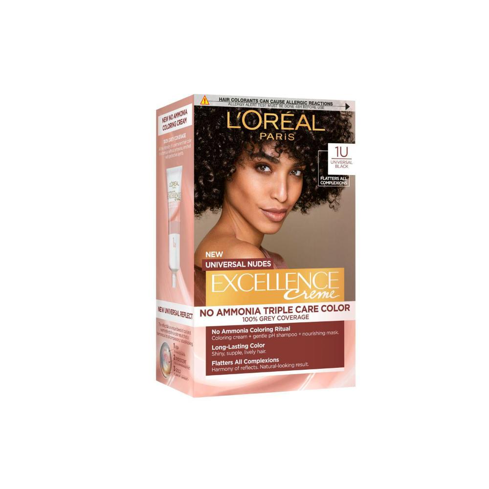 L'Oreal Excellence Creme Nude 1u Universal Black - 1 Pack