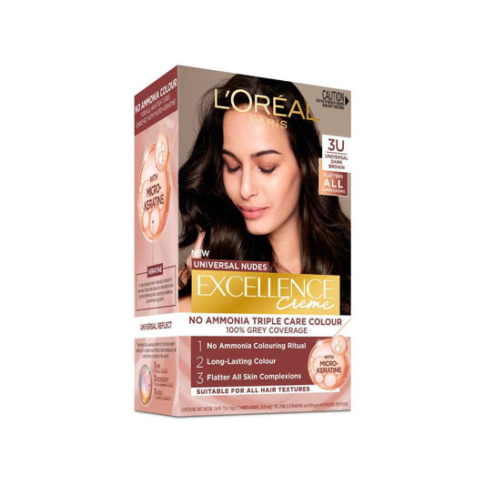 L'Oreal Excellence Creme Nude 3u Universal Dark Brown - 1 Pack