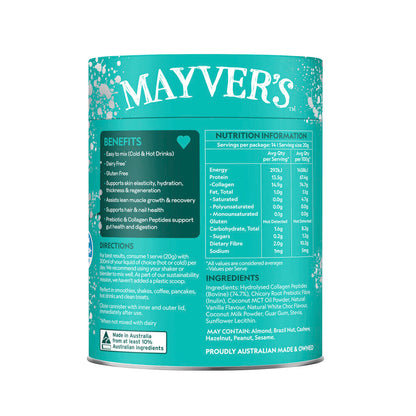 Mayvers Low Carb Collagen Protein Vanilla White Chocolate - 280g