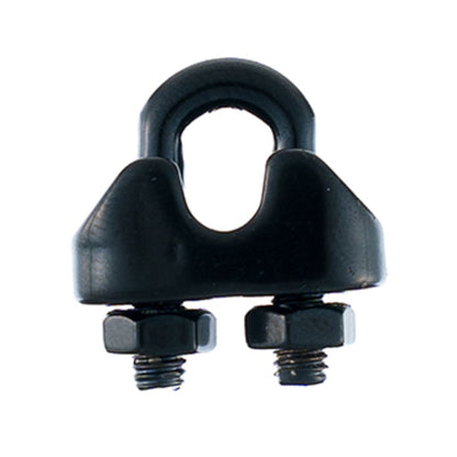 Taskmaster Black Stainless Steel Wire Rope Grips - 3mm - 12 Pack