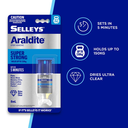 Selleys Araldite Super Strong Epoxy Adhesive - 8ml