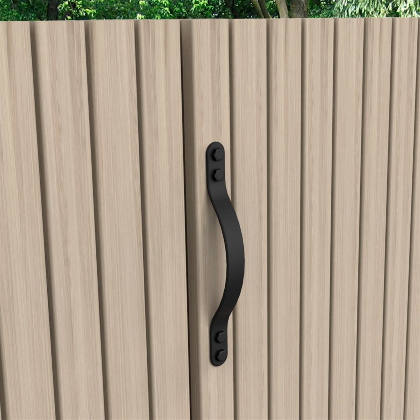 Zenith Gate Pull Handle - 254mm - Matte Black - WGG0254
