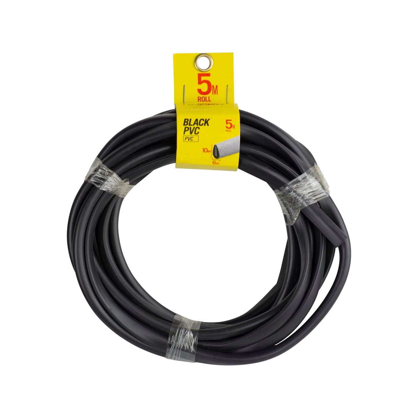 Moroday PVC U Channel - 10 x 6mm - Black