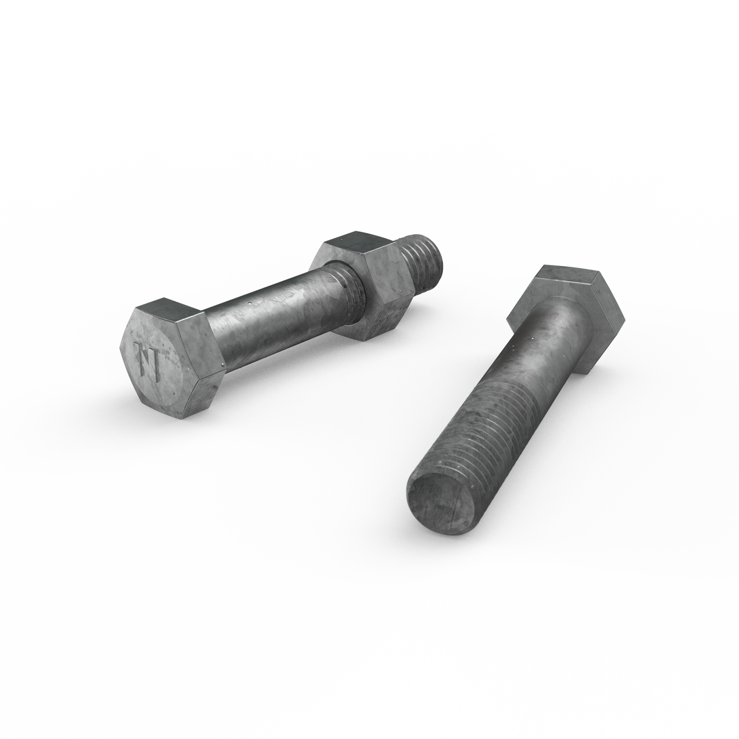 Zenith M12 x 65mm - Hot Dip Galvanised Hex Head Bolts & Nuts