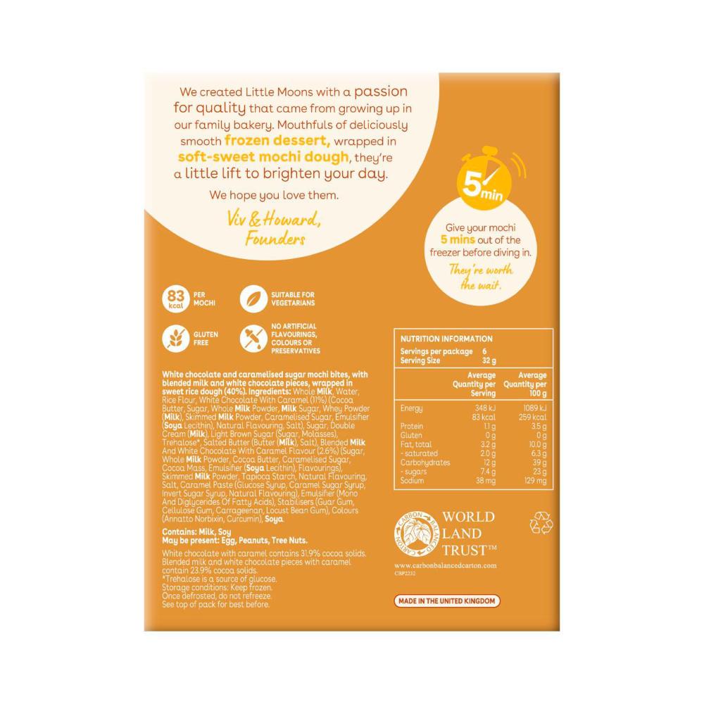 Little Moons Golden Blond Chocolate Mochi Bites 6 pack - 192g