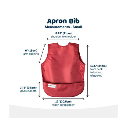 Tiny Twinkle Apron Bib Infant Rose Burgundy - 2 pack