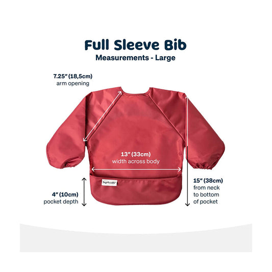 Tiny Twinkle Long Sleeve Bib Toddler Rose Burgundy - 2 pack